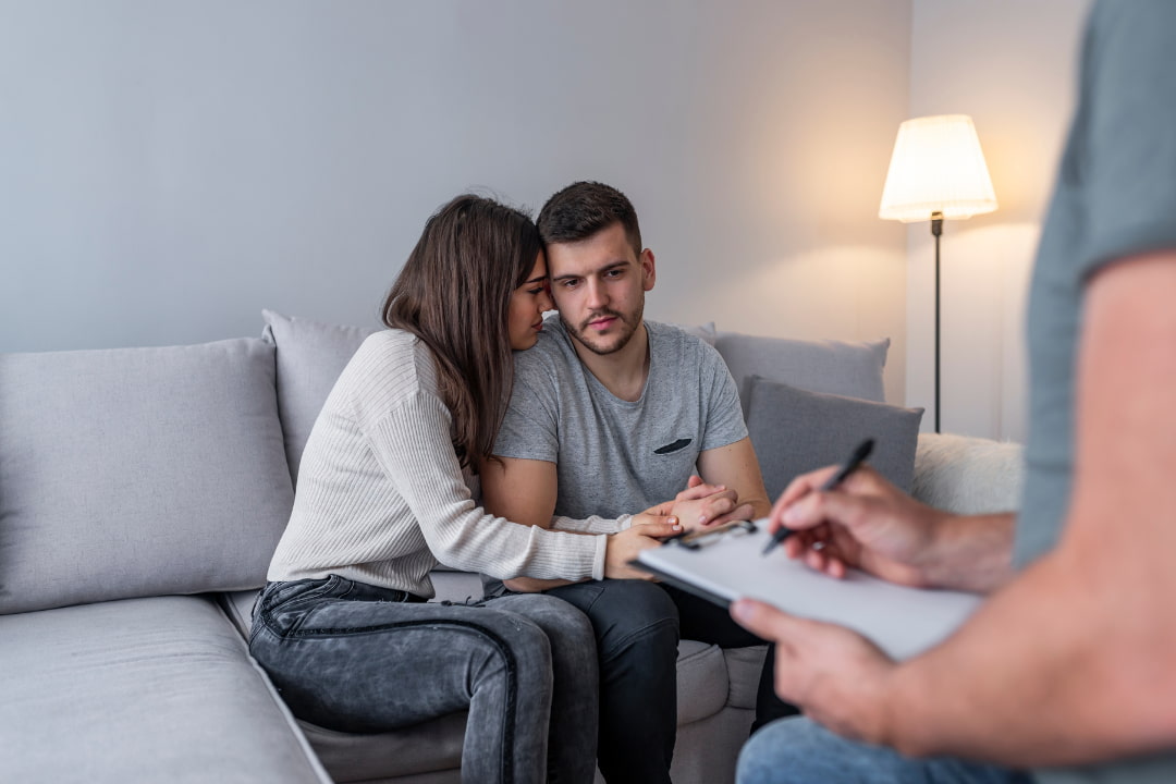 a couple in therapy